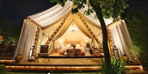 Commercio all'ingrosso di lusso in legno TEPEE Glamping Resort <span class=keywords><strong>tende</strong></span> da sposa Indiani di <span class=keywords><strong>campeggio</strong></span> esterna impermeabile tenda di tela campana <span class=keywords><strong>tende</strong></span> per il partito - Product Image 6