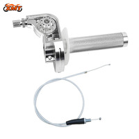 Accesorios de Modificación de Motocicletas, Empuñadura de Acelerador de Giro Rápido de 22 mm con Cable de 120 cm para Motocicleta, Motocross, ATV