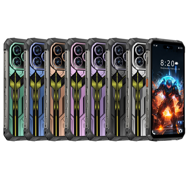 Water Resistant IP68 CDMA LTE NFC Gaming GSM X16 Ultra Rugged 5G Smartphone Android 15 OctaCore CPU 108MP 48MP Snapdragon 800