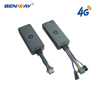 Benway BW03A Mini Rastreador GPS GLONASS 4G Integrado para Auto/Moto, Rastreo en Tiempo Real, Alerta de Exceso de Velocidad, Recargable, 1 Año