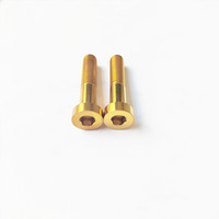 Baut Titanium GR5 M8*30mm Harga Pabrik Baut Kepala Keju Hex Socket Berkualitas Tinggi Sekrup Allen Kepala Tipis DIN7984