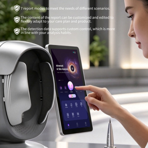Dermoscope portable alimenté par l'IA 3D, analyseur <span class=keywords><strong>de</strong></span> peau, microscope, analyseur facial, moniteur <span class=keywords><strong>de</strong></span> peau, appareil <span class=keywords><strong>de</strong></span> test pour salon et spa - Product Image 4
