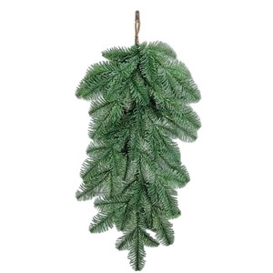 Décoration murale en aiguilles de pin artificielles Xuanhaoyuan, en plastique vert, pour Noël, décoration intérieure et extérieure - Product Image 5