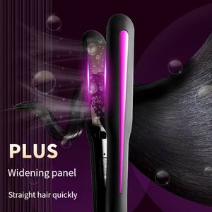 Alisador de pelo eléctrico profesional, herramientas para el cabello LCD, nuevo diseño, <span class=keywords><strong>plancha</strong></span> plana de cerámica personalizada - Product Image 3