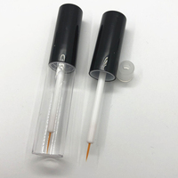 Tube de brillant à lèvres transparent de 8 ml, conteneur vide rond pour mascara et eye-liner, vente en gros