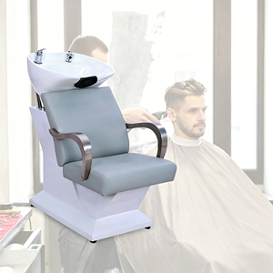 Muebles de Salón de Peluquería de Cuero Sintético, Sillón Reclinable y Portátil con Lavabo para Lavar el Cabello, para Uso en Hoteles y Salones - Product Image 6