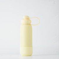 Nouvelle bouteille d'eau isotherme en acier inoxydable de 18oz/24oz/32oz avec bouchon bulle en forme de champignon et paille, tasse à café pour voyage/cadeaux