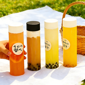 ขวด PET ใสสำหรับน้ำผลไม้ ชานมไข่มุก ยี่ห้อ CHUANGMEI ขนาด 300 มล./350 มล./400 มล./500 มล. แบบใช้แล้วทิ้ง รับผลิตตามสั่ง ขายส่ง - Product Image 3