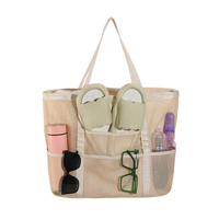 Cadeau d'été personnalisé piscine plage toilette piscine sac à bandoulière maille sac fourre-tout sport lavable respirant 3D Air Mesh sac de plage