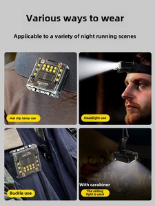Warsun ánh sáng mạnh mẽ siêu sáng sạc siêu dài cuộc sống mũ nón cảm ứng hat Clip ánh sáng đêm câu cá đèn pha - Product Image 6