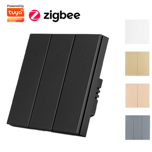 สวิตช์บ้านอัจฉริยะ Tuya <span class=keywords><strong>Zigbee</strong></span> ไม่ต้องใช้สายนิวทรัล ไม่ต้องใช้คาปาซิเตอร์ สวิตช์ไฟ 1 2 3 ช่อง ใช้งานร่วมกับ Alexa และ Google Home ได้ - Product Image 1