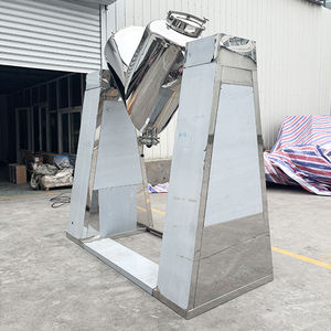 Mezcladora Industrial de Acero Inoxidable en Forma de V de Alta Precisión con Motor para Mezclar Uniformemente Sustancias Granulares y en Polvo - Product Image 3