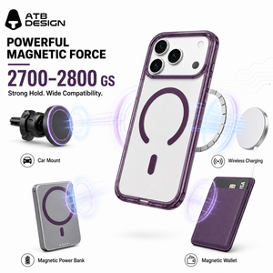เคสโทรศัพท์ ATB สำหรับ iPhone 17 18 <span class=keywords><strong>Pro</strong></span> <span class=keywords><strong>Max</strong></span> รองรับการชาร์จไร้สายแบบแม่เหล็ก พร้อมบรรจุภัณฑ์แบบกำหนดเอง - Product Image 4