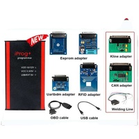 Le lecteur de code IProg V87 prend en charge le diagnostic du programmeur et la réinitialisation IMMO comprend un adaptateur K Line/CAN
