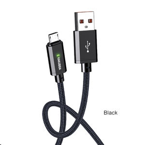 Cable de Datos de Carga Inteligente KAKUSIGA KSC-967 USB a Micro 2.4A, Chips Inteligentes de Filtrado, Carga Segura, Luz LED, 1 Metro - Product Image 5
