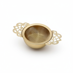 Passoire à thé en acier inoxydable, bols à égouttoir à mailles fines, théière portable, écologique, pour thé, café, poudre, nourriture, métal - Product Image 1