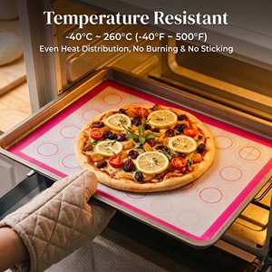 Tapete de Silicona para Hornear de 220*290*0.7mm con Marcas de Escala, Grado Alimenticio LFGB, Tapete para Horno para Repostería, Tamaño y Logotipo Personalizables - Product Image 1