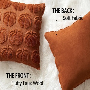 Housses de Coussin Décoratives Personnalisées Citrouille d'Automne Effet <span class=keywords><strong>3D</strong></span> - Product Image 4
