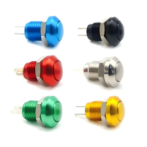 8 mét không thấm nước IP65 kim loại <span class=keywords><strong>push</strong></span> <span class=keywords><strong>button</strong></span> chuyển điện tử thiết lập lại tạm thời cho động cơ xe bắt đầu điện PC sừng chuông cửa chuông - Product Image 6