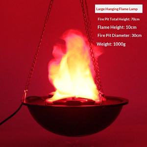 Lampe de foyer à flamme LED pour la décoration d'Halloween, effet de feu réaliste et irréel, lumière pour la maison hantée, fête et scène de festival - Product Image 5