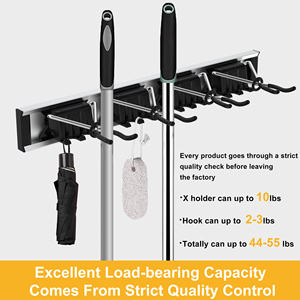 G012 porta scopa Custom 6 posizioni rimovibile <span class=keywords><strong>da</strong></span> giardino a parete porta attrezzi <span class=keywords><strong>da</strong></span> giardino porta scopa - Product Image 6
