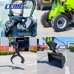 LTMG Kompakter Multifunktionaler 1 Tonne 2 Tonnen 2,5 Tonnen 4x4 <span class=keywords><strong>Mini</strong></span>-Radlader-Bagger für Bau und Garten - Product Image 6