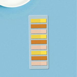 180 Sheet Gradient Index Tabs Self-Adhesive PET <b>Sticky</b> <b>Notes</b> with Morandi-Color Tags for School & Office - Product Image 6