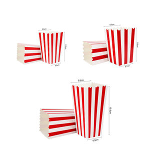 Fábrica al por mayor Rosa grano ondulado barra Vertical película <span class=keywords><strong>noche</strong></span> reutilizable parte superior abierta cajas de papel en relieve palomitas cubo diseño carpeta - Product Image 3