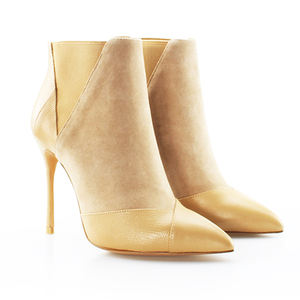 בטיחות גבירותיי אמיתי עור אופנתי קרסול חורף מגפי נשים עם עקב גבוה קרסול מין מגפי נשים - Product Image 1