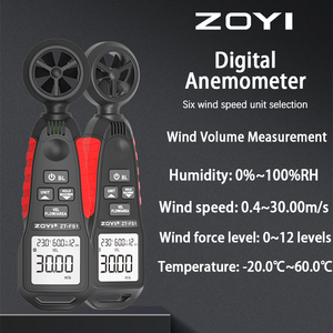 ZOYI ZT-FS1 mini el dijital anemometre rüzgar ölçer yüksek hassasiyetli ölçüm cihazı sensörü el rüzgar ölçer - Product Image 6