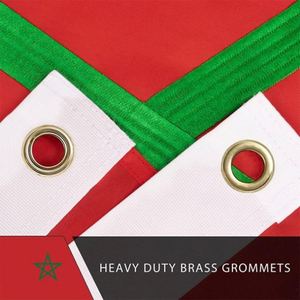 Bandera Nacional de Marruecos de Poliéster de 3x5 Pies, Impresión Digital Personalizada, Doble Costura, Resistente, para Exteriores, en Oferta - Product Image 6