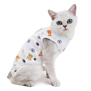 Vêtements pour animaux de compagnie, chiens et chats, motifs adorables, coton doux, vêtements pour chats après chirurgie - Product Image 3