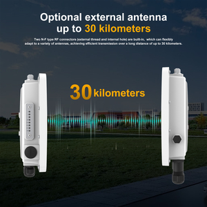 Point d'accès sans fil extérieur SUNCOMM WBH6N WiFi 6 double tension 48V PoE/12V <span class=keywords><strong>DC</strong></span> avec port fibre SFP, VLAN, IP67, boîtier métallique, portée 35km - Product Image 5