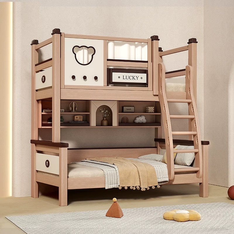 Bunk bed + ladder cabinet