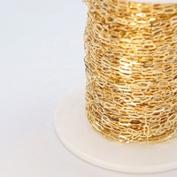 Chaînes en or véritable 10 carats minimalistes de type trombone, vente en gros, très demandées pour la fabrication de bijoux permanents (colliers et bracelets)