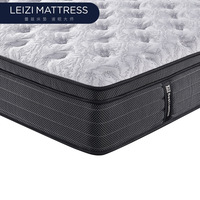 Luxuriöse Dreieckige Orthopädische Atmungsaktive Gel-Memory-Foam & Latex Queen-Matratze mit Gestricktem Bezug 32cm Dicke