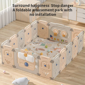 Parc de jeu pliable pour enfants confortable et tendance en gros <span class=keywords><strong>avec</strong></span> tapis, clôture pour bébé, parc pour enfants pour bébé et tout-petit - Product Image 2