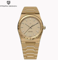 Nouvelle montre à quartz pour homme PAGANI Design 2025, 37 mm, VJ21, saphir, acier inoxydable, étanche, montres-bracelets, Reloj Hombre, verre PDYS020