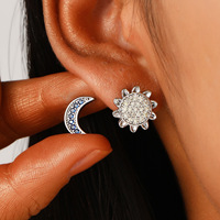 <strong>Best</strong> <strong>Selling</strong> INS Blue Moon Star Stainless Steel Pvd Joyas Bijoux Daily Life Cute Exquisite <strong>Earrings</strong> Wholesale <strong>Bulk</strong> for Teenagers