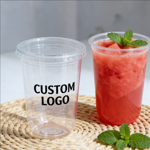 Gobelets en plastique PET transparents pour jus, 12 oz, jetables, vente en gros - Product Image 2