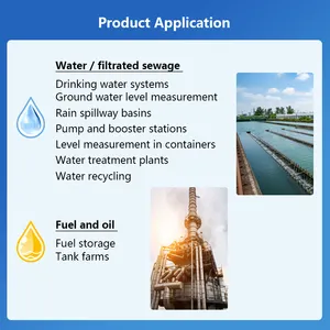 Digital Hydrostatic Analog Sewage Milk Tank Level Monitoring Transmitter Water Level Detector Indicator Sensor