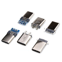 Kostenlose Probe 16-polige Typ-C-Buchse 16p-Stecker Smt Tipo C Vertikal USB-C 3.1 24-polige Lade buchse 5a 24-poliger USB-C-Anschluss