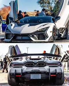 ชุดแต่งคาร์บอนไฟเบอร์แห้งสำหรับ Lamborghini Revuelto duke ประกอบด้วยลิ้นกันชนหน้า, ดิฟฟิวเซอร์, สปอยเลอร์, ฝากระโปรง, สเกิร์ตข้าง, กันชน Revuelto - Product Image 3