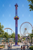 Attraction de parc d'attractions en acier et fibre de verre pour l'extérieur : Simulateur de chute libre et tour rotative pour enfants