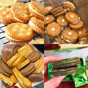 Machine à biscuits Sandwich à haute efficacité Remplissage de crème glacée Biscuit Sandwiching Ours Biscuit Sandwich Machine - Product Image 6