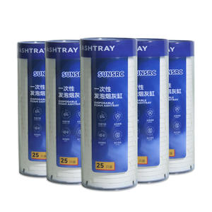 Ceniceros de papel desechables ecológicos con bálsamo extintor de humo para Cenicero de cigarrillos - Product Image 1