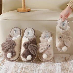 Wholesale Lightweight Home for <b>Slippers</b> New Winter Lace Bow Cotton With Embroidered Logo Soft Materials Popular Price for Spring - Product Image 5