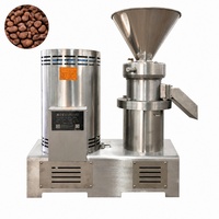 Broyeur colloïdal industriel en acier inoxydable 2-50 microns, broyeur ultra fin pour fèves de cacao, machine à fabriquer du beurre de cacahuètes