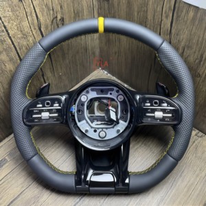 Volant de course sport en fibre de carbone de haute qualité pour <span class=keywords><strong>Mercedes</strong></span>-Benz <span class=keywords><strong>C</strong></span> E S CLA GLA GLC GLE GLS W205 W213 W222 W177 <span class=keywords><strong>AMG</strong></span> W205 - Product Image 6