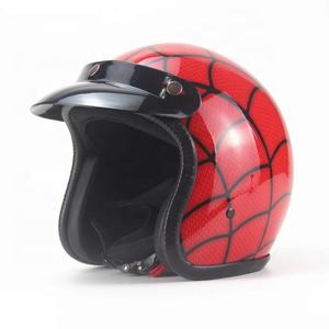 Mode M/L/XL/XXL ABS rouge Look <span class=keywords><strong>Spiderman</strong></span> casque de course de Motocross casques de <span class=keywords><strong>moto</strong></span> demi-visage casque - Product Image 2